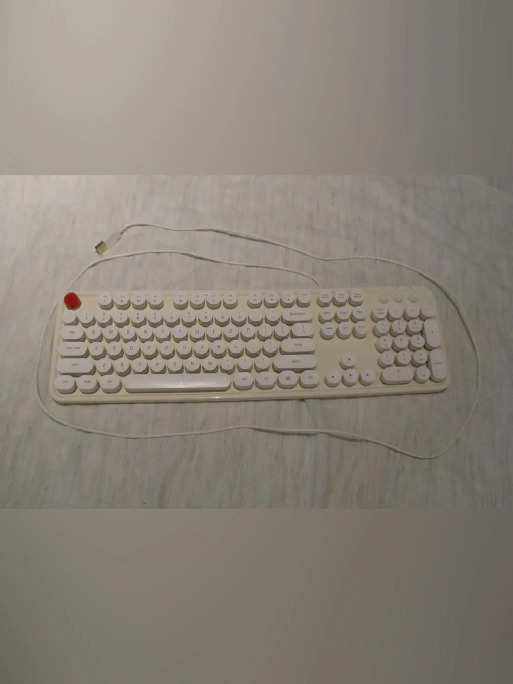 MOFII Sweet Wired Keyboard Retro Typewriter Style USB Full Size Keyboard